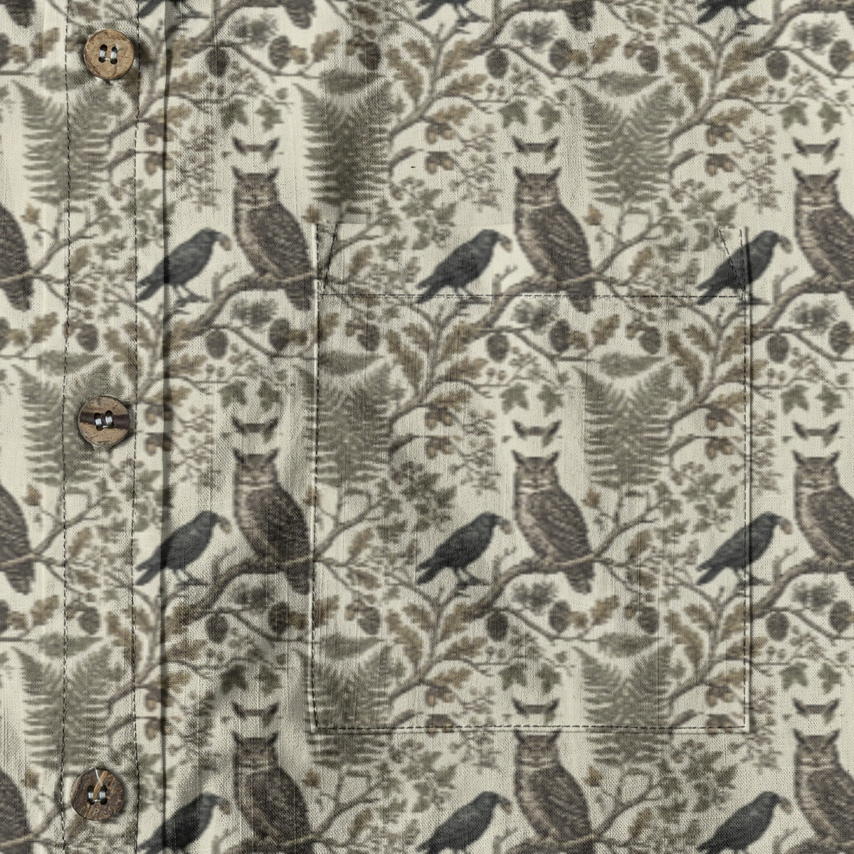 Owls & Crows Vintage Button-Down